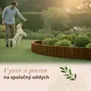 Floranica drevený okraj záhona 20 x 200 cm hnedý flexibilný Náhľad obrázku produktu 6
