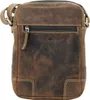 Greenburry kleine Umhängetasche Leder Messenger Bag Vintage Produktbild-Vorschau 5