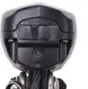 A close-up view of the back of a black LED headlight, showing its control buttons and wiring. Náhled obrázku produktu