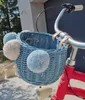 WikliBOX - Wiklinowy koszyk na rower dla dzieci morski na Podgląd zdjęcia produktu 6