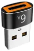INF USB-C auf USB-A Adapter 4er Set Schwarz Aluminium PD 6A Produktbild-Vorschau 3
