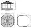 Sojag paviljoen Charleston, 12x12, antraciet, 384 x3 84 x Productafbeelding-voorbeeld 16