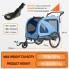 Sepnine 10202NS Remorque Vélo Chien 2-in-1 Bleu 110 lb Voir les images du produit 9