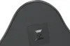 A close-up view of the bottom of a black mirror, showing a square recess with a cross-shaped indentation. Podgląd zdjęcia produktu