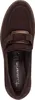 A top-down view of a brown suede loafer. Produktbild-Vorschau
