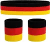 Kinder Schweißbänder Stirnband Armband Set - Athletisches Produktbild-Vorschau 1