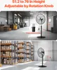 VEVOR Ventilatore industriale da piedistallo, 670 mm, Anteprima dell’immagine prodotto 5