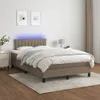 Boxspringbett mit Matratze & LED Taupe 120x200 cm Stoff Produktbild-Vorschau 2