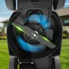 Close-up view of the underside of a lawnmower, showing the blade and airflow. Náhled obrázku produktu