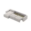 FEDVE Ecksofa RIFU SO aus Bouclé-Stoff mit Schlaffunktion, Produktbild-Vorschau 5