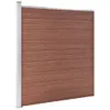 Möbel Gartenzaun WPC 353×186 cm Braun 2023 Produktbild-Vorschau 3