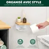 eluno Distributeur de papier toilette VARAZ avec tablette Voir les images du produit 5