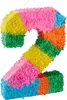 Relaxdays Pinata Geburtstag, Zahl 2, zum Aufhängen, Kinder Produktbild-Vorschau 1