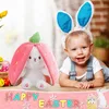 Lapin à cacher, Peluche, 25CM Lapin farci avec carottes et Voir les images du produit 5