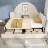 A child's bed with storage drawers, decorated with a teddy bear theme. Anteprima dell’immagine prodotto