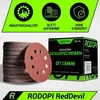 100 x RODOPI Klett Schleifpapier 115mm RedDevil Körnung Mix Produktbild-Vorschau 3