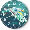 Wanduhr - Rund - Glasuhr - Adler Abstraktion - 30x30cm - Produktbild-Vorschau 1