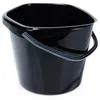 Seau en plastique noir 10 l Voir les images du produit 1