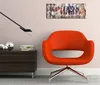 Wallario Premium Leinwandbild Bemalte Holzplanken mit alter Produktbild-Vorschau 3