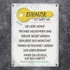Zuhause ist dort Metallschild mit Schlüssel Motiv Familie Produktbild-Vorschau 2