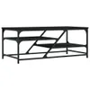 Tavolino nero 100x49x40 cm materiale a base di legno Anteprima dell’immagine prodotto 1