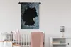 MuchoWow® Wandteppich Wandbehang Karte - Deutschland - Grau Produktbild-Vorschau 2