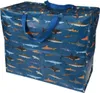 A large storage bag with a shark pattern. Produktbild-Vorschau