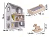 Aga Holzpuppenhaus + Möbel 70cm grau Produktbild-Vorschau 7