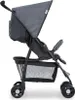 A side view of a gray and black stroller. Produktbild-Vorschau