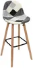 Lot De 2 Tabourets De Bar Patchwork Gris Voir les images du produit 4