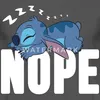 Lilo & Stitch | Schlafender Stitch Nope Männer T-Shirt, L, Produktbild-Vorschau 2
