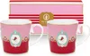 PIP STUDIO Love Birds Medallion Red-Pink Henkelbecher Large Produktbild-Vorschau 1