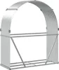 vidaXL Přístřešek na palivové dřevo Silver 120x45x140 cm Náhled obrázku produktu 6