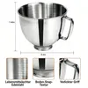 Für 4,5-5QT KitchenAid Kippmixer,Edelstahl Rührschüssel, Produktbild-Vorschau 2