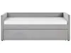 BELIANI Tagesbett Hellgrau Samtstoff 90x200 cm mit Produktbild-Vorschau 5