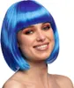 A woman wearing a blue wig. Produktbild-Vorschau