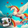 Honeycorns Kaffeebecher mit Einhorn Motiv und Spruch: Eine Produktbild-Vorschau 3