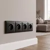 Placca Quadrupla Per Prese Toolight Oste Jnh016-4F Black Anteprima dell’immagine prodotto 2