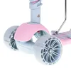 Tříkolka koloběžka se sedadlem 3v1 rovnováha růžová LED Náhled obrázku produktu 12