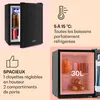 Klarstein Mini Frigo de Chambre de 30L pour Snacks et Voir les images du produit 4