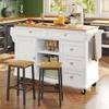A kitchen island with stools and a coffee maker in a kitchen setting.