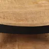 vidaXL Table basse en bois de manguier brut massif 65 x 32 Voir les images du produit 1