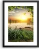 Gerahmtes Poster - Schwarzer Rahmen - Brücke See - 30x40 cm Produktbild-Vorschau 1