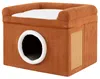 COSTWAY kattenhuis, inklapbaar, met sisal krabmat, zacht Productafbeelding-voorbeeld 1