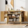 Buffet avec façade en relief 3D et coins arrondis, armoire Voir les images du produit 3