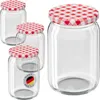 WELLGRO 25 x 550 ml Einmachgläser mit Schraubdeckel TO 82 – Produktbild-Vorschau 1