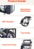 Collage of product features for a storage rack. Náhľad obrázku produktu