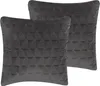 BELIANI Dekokissen 2er Set Grau aus Baumwolle 45 x 45 cm Produktbild-Vorschau 1