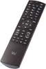 A black remote control with a dark gray bottom section, angled on a white background. Náhľad obrázku produktu
