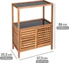 WENKO Badregal Mod. Fondi mit 2 Türen, aus massivem Produktbild-Vorschau 5